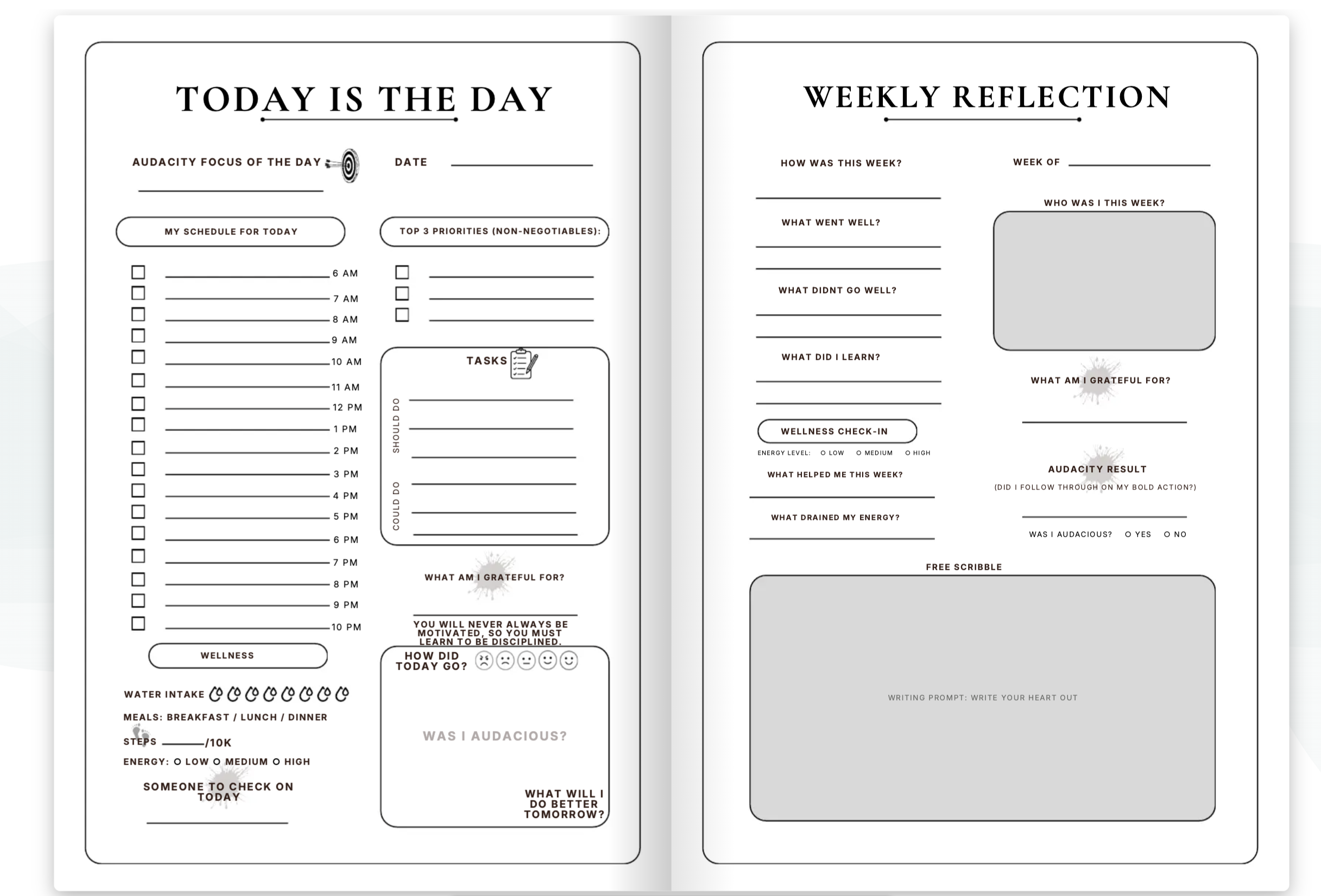 The Audacity Planner - The Avid Planner